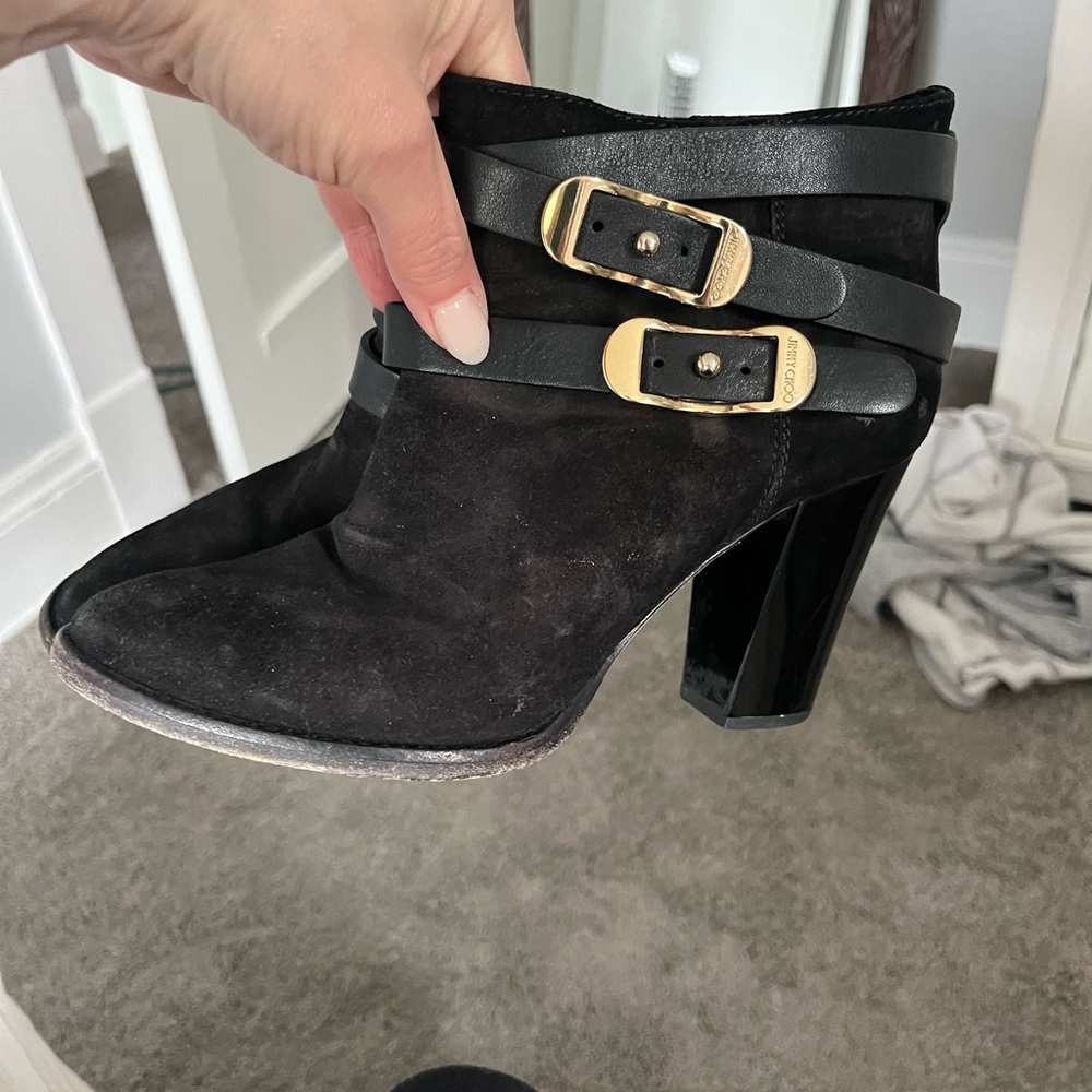 Jimmy Choo black booties
